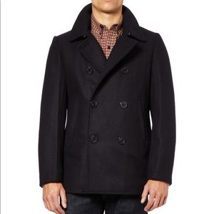 J.CREW CHARCOAL BAYSWATER PEACOAT